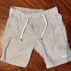 H&M SHORTS Boy’s 3T 3 KHAKI GRAY COTTON BOTTOMS DRAWSTRING BUTTON POCKETS